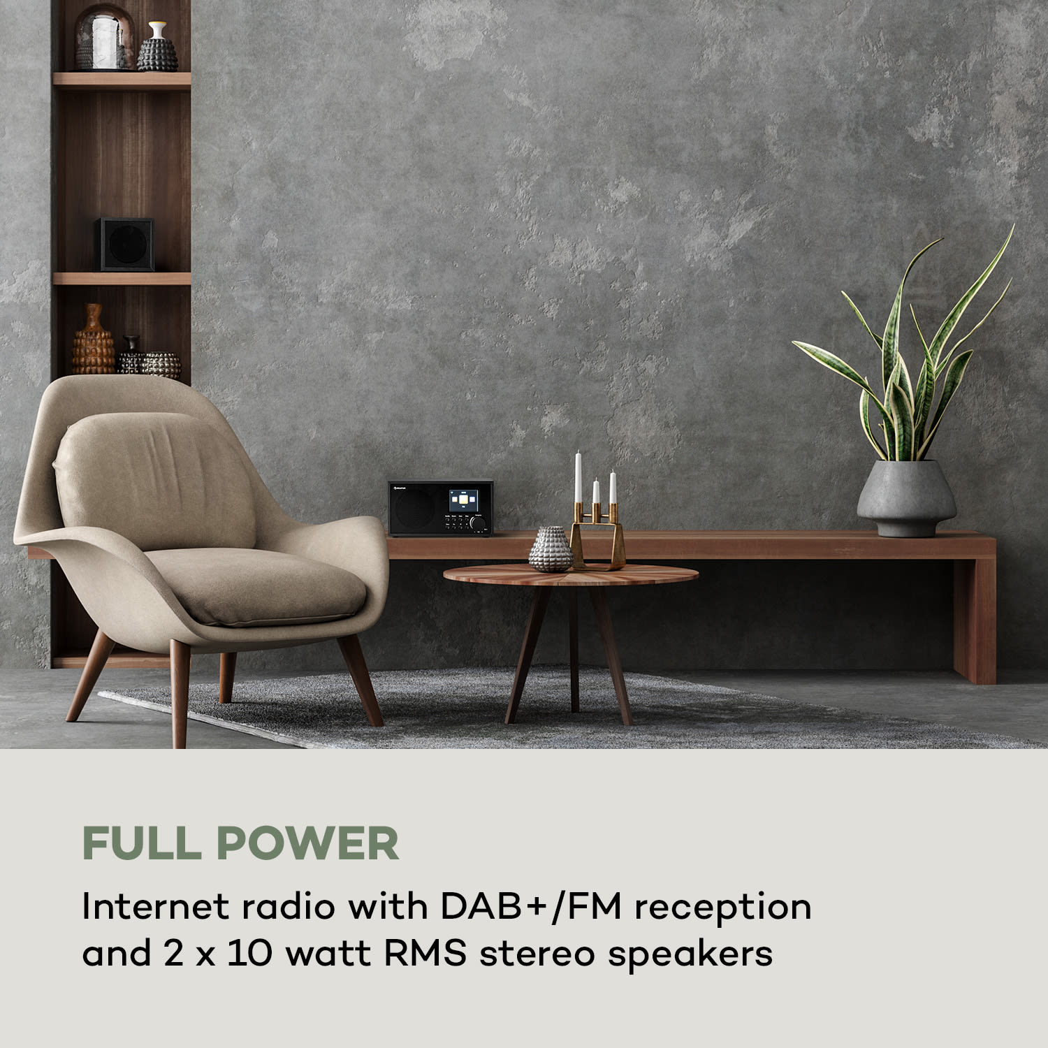 Auna Silver Star Mini Two, internetové DAB+/FM rádio, WiFi, BT, TWS reproduktor