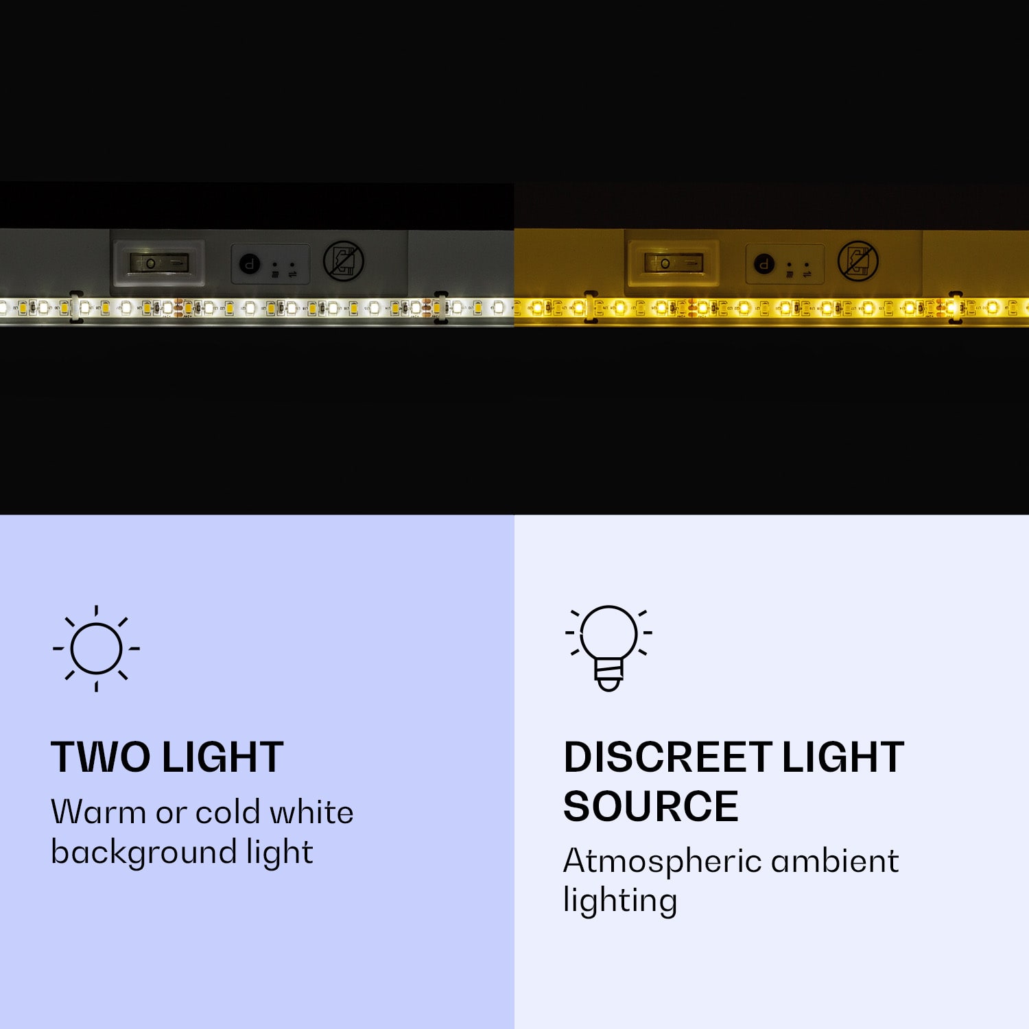 Klarstein Wondersky, infračervený stropný ohrievač, súprava 2 ohrievačov, 60 x 6,5 x 60 cm (Š x V x H), 350 W, IP44 – Obrázok 2