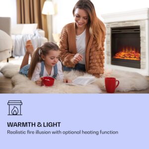 Klarstein Nevis Peak, elektrický krb, 1800 W, funkcia vykurovania 10 až 30 °C, diaľkové ovládanie