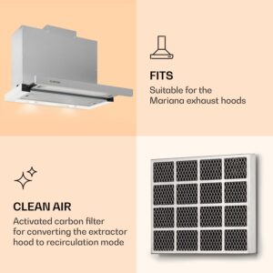 Klarstein Mariana, filter s aktívnym uhlím, 20 x 17 cm, náhradný filter, príslušenstvo
