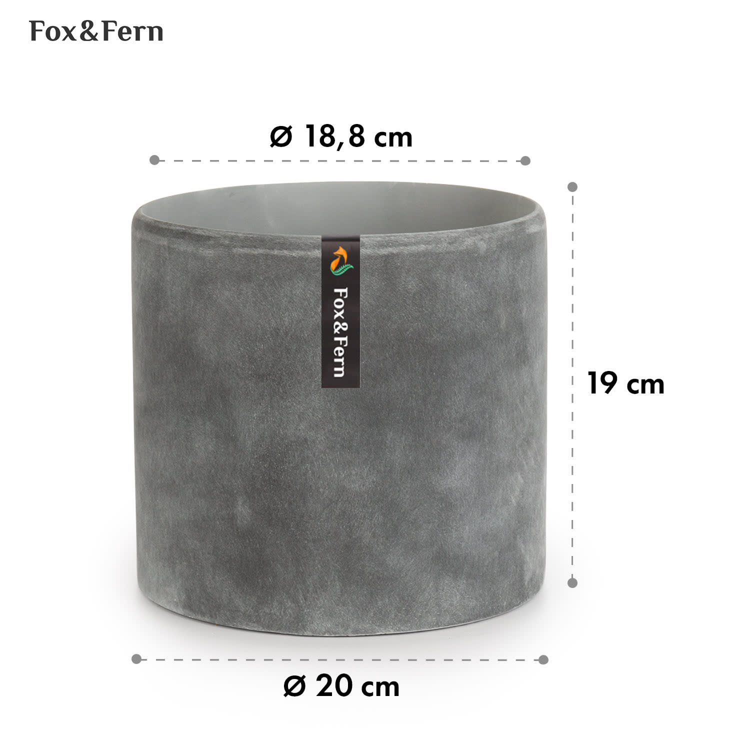 Fox & Fern Venlo, kvetináč, Polystone, interiér a exteriér, 3 veľkosti – Obrázok 4