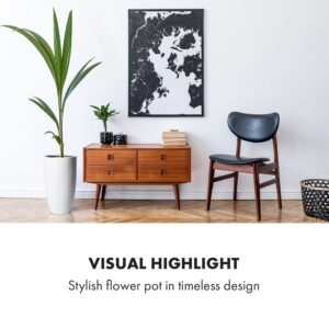 Fox & Fern Almere Kvetináč Fibre Stone ideálny pre rastliny, ručne vyrobený, kužeľovitý