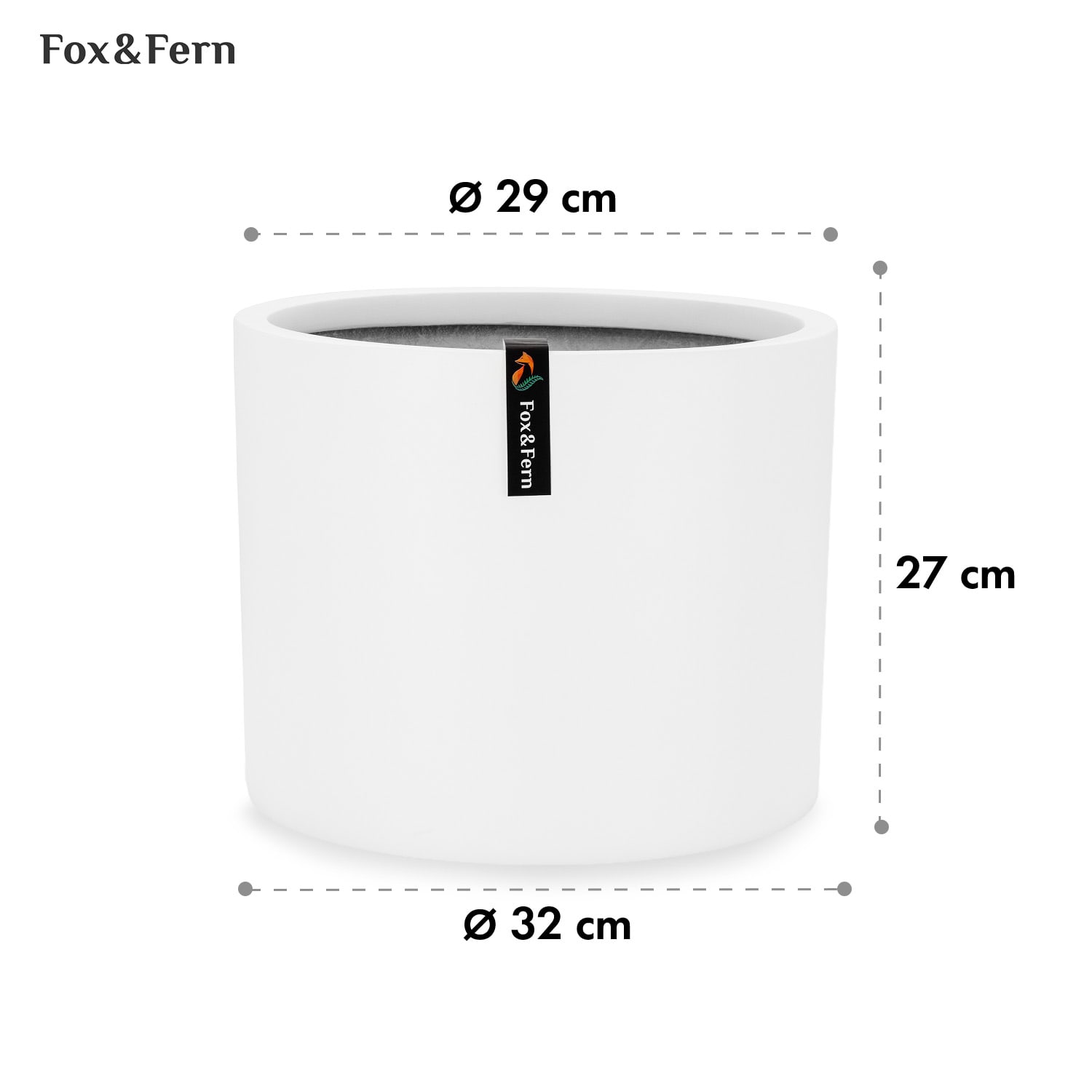 Blumfeldt Gendt, kvetináč, fiberstone, interiér/exteriér – Obrázok 4