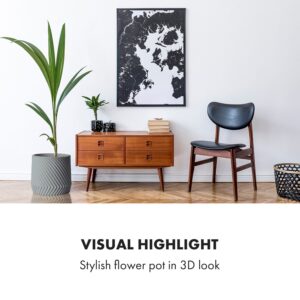 Fox & Fern Heusden, kvetináč, Polystone, vhodný pre rastliny, ručná výroba