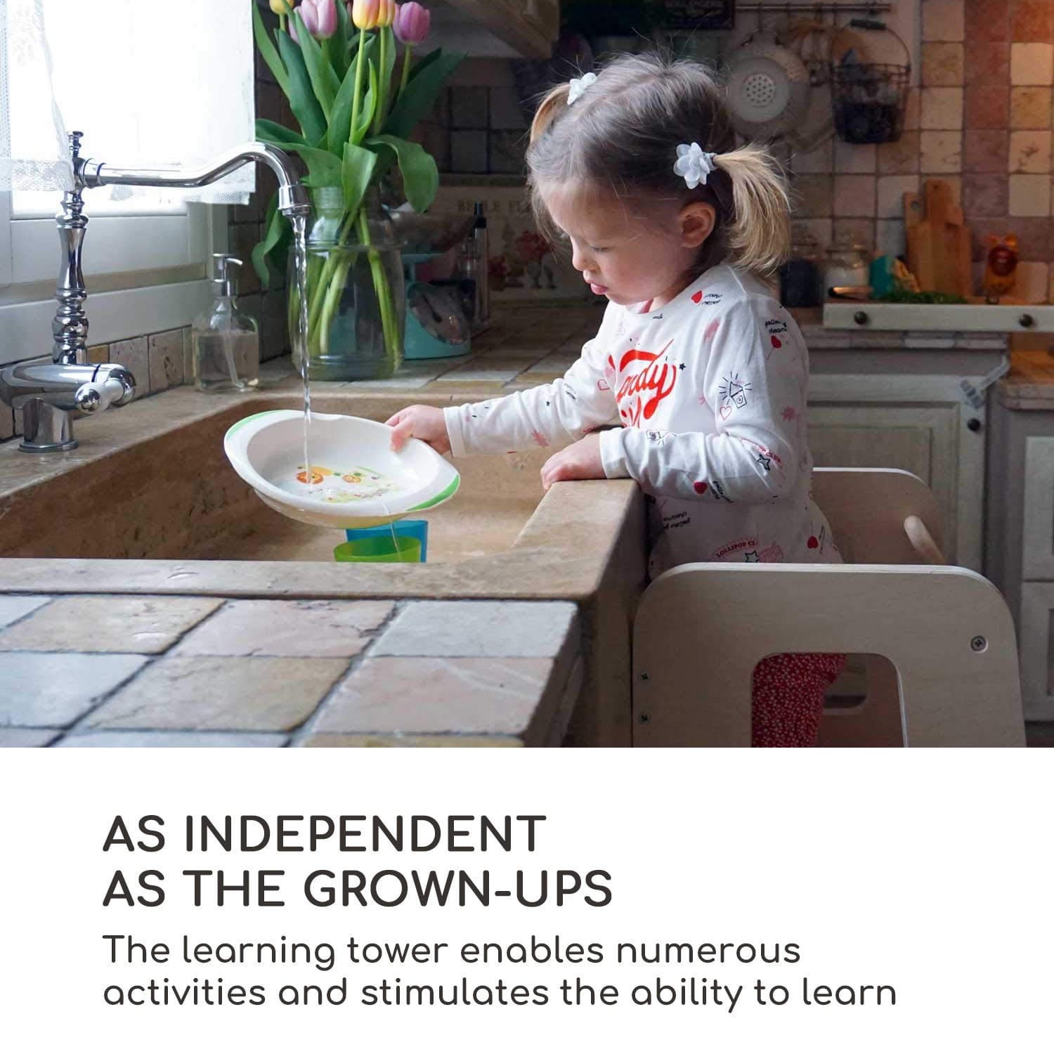 Mobli Ully, učiaca veža, pomôcka na lezenie, Montessori, multiplex, 40,5 × 86 × 38 cm