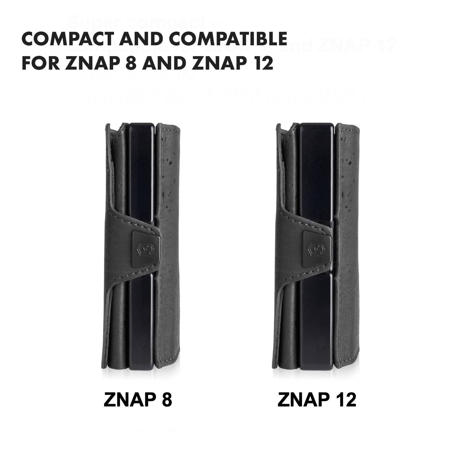 Slimpuro Coin Pocket s ochrannou kartou RFID pre ZNAP Slim Wallets 8 a 12, spínací gombík – Obrázok 5