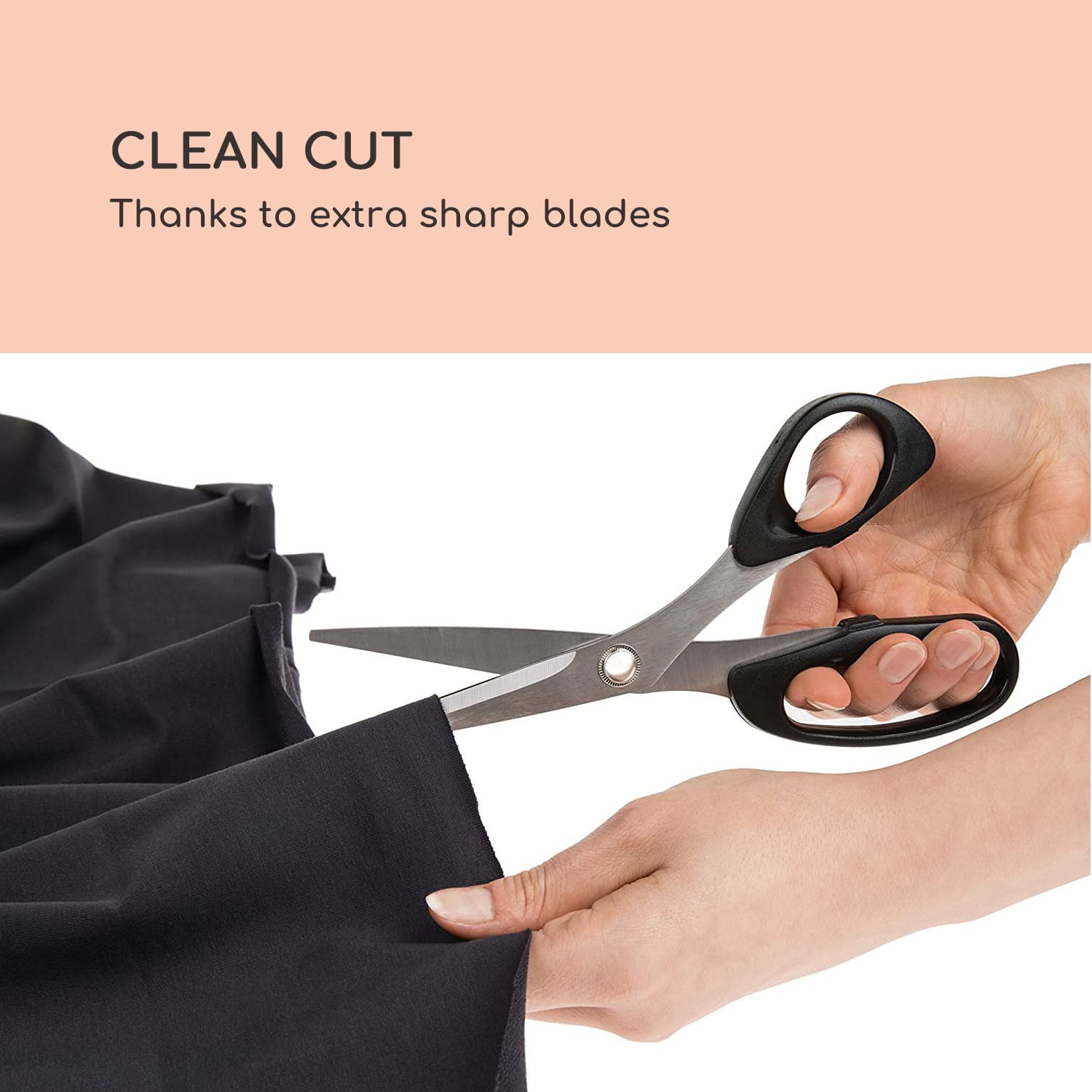 Blumfeldt Finesse, krajčírske nožnice, nožnice na látku, extra ostré, s dlhou životnosťou, vrátanie puzdra – Obrázok 3