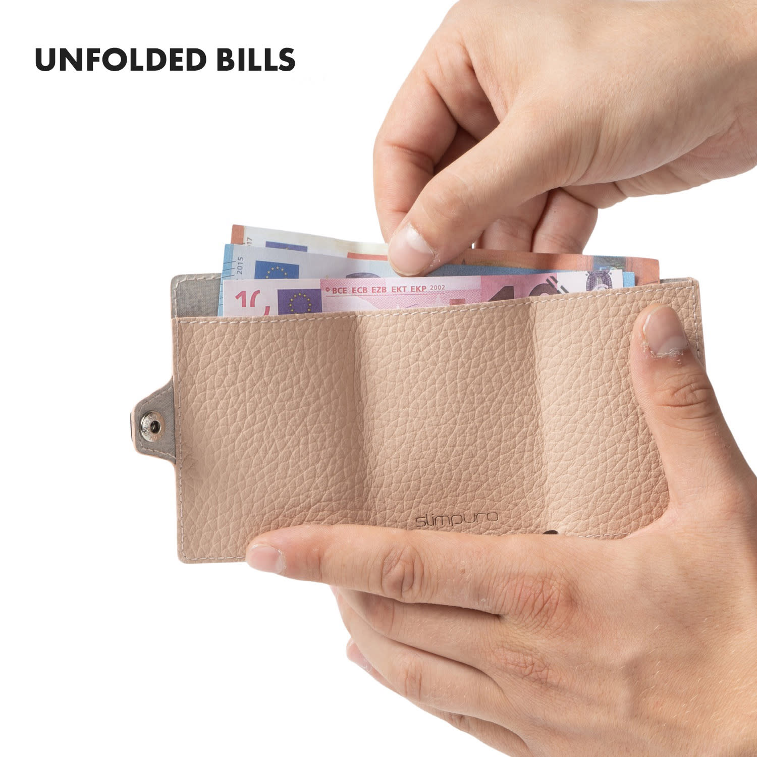 Slimpuro ZNAP Slim Wallet, 8 kariet, priehradka na mince, 8,9 x 1,5 x 6,3 cm (Š x V x H), ochrana RFID – Obrázok 3