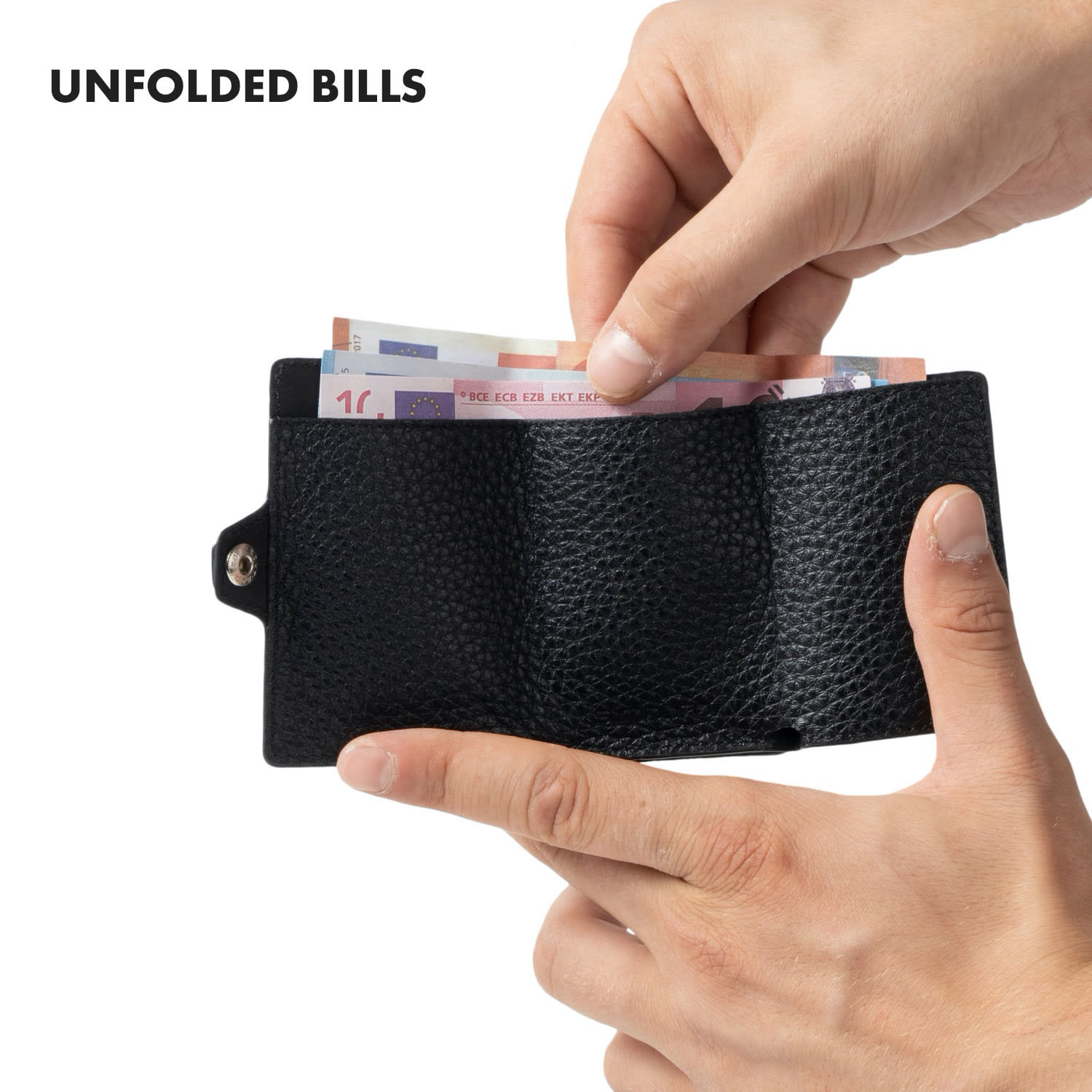 Slimpuro ZNAP Slim Wallet, 12 kariet, priehradka na mince, 8,9 x 1,8 x 6,3 cm (Š x V x H), ochrana RFID – Obrázok 3
