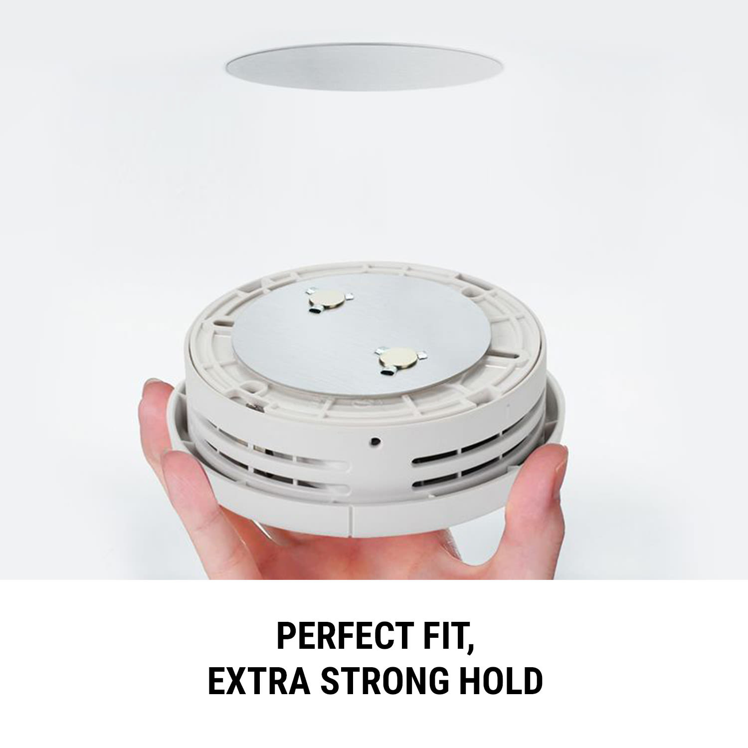 SHD by oneConcept Magnetic mount, Magnetický držiak pre detektory dymu, od Ø 7 cm samolepiaci, – Obrázok 3