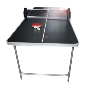 BeerCup Alley, doska na stolný tenis, sklopná, so sieťkou, 2 rakety, 6 loptičiek, držiaky na loptičky