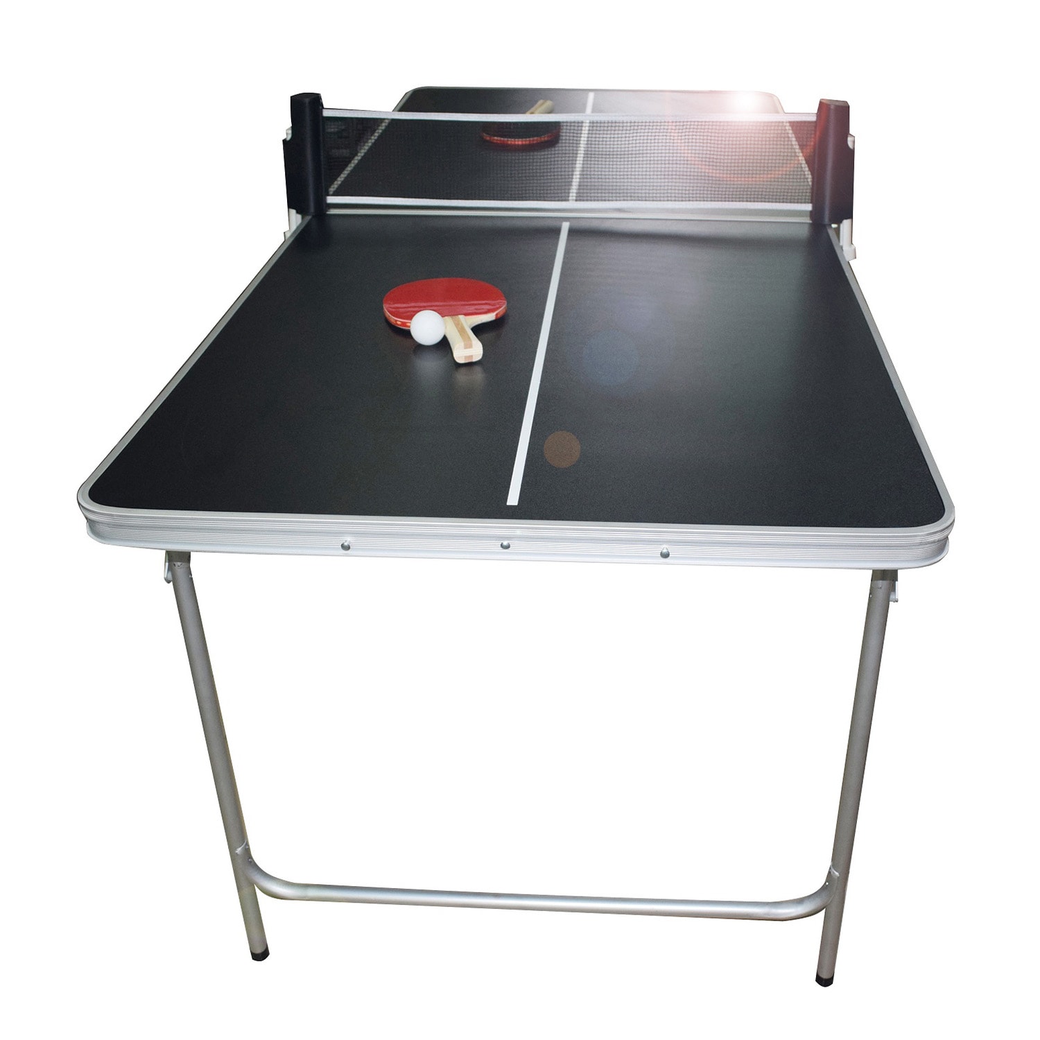 BeerCup Alley, doska na stolný tenis, sklopná, so sieťkou, 2 rakety, 6 loptičiek, držiaky na loptičky