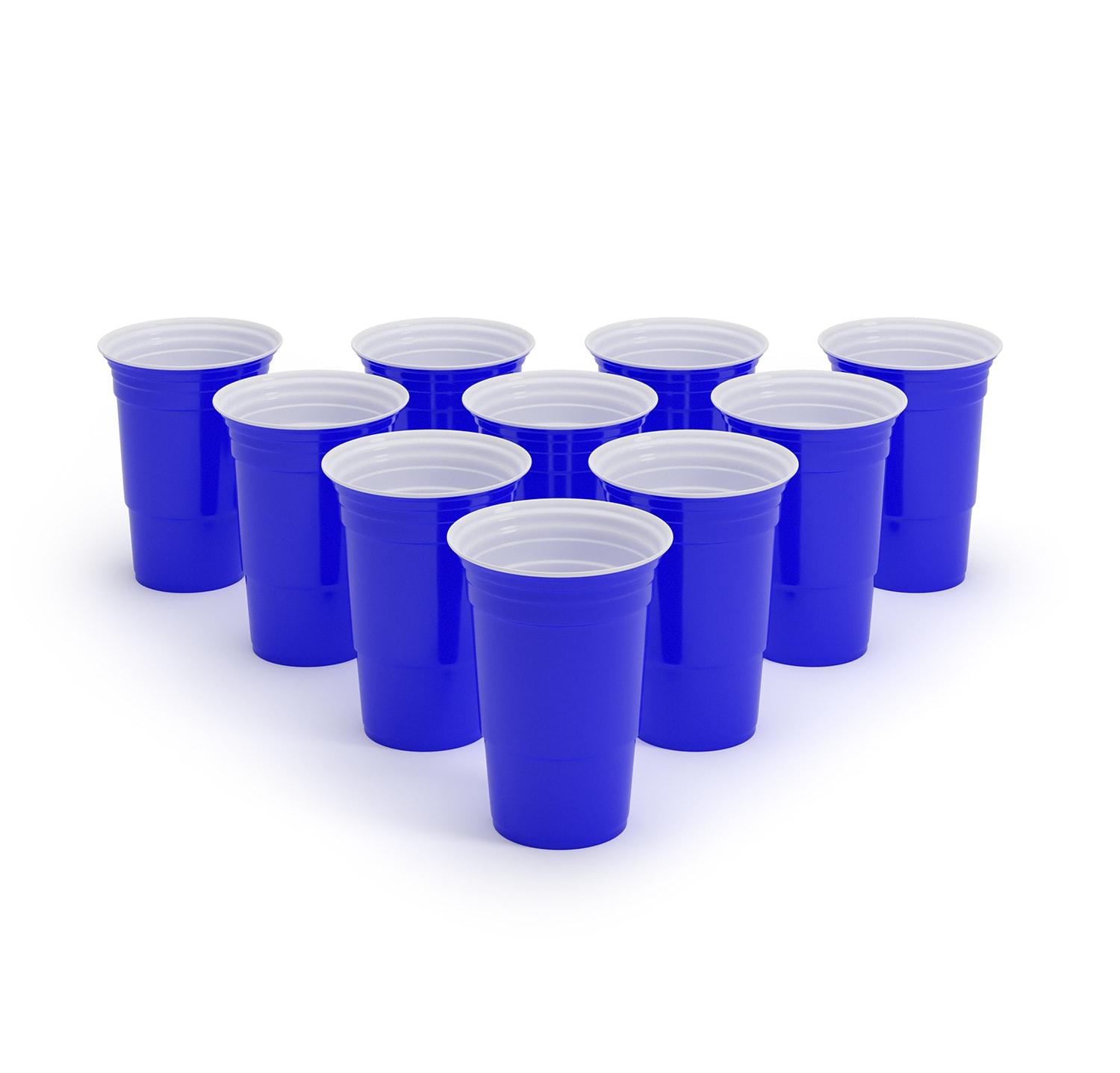 BeerCup Williams, modré párty poháre na beer pong, v štýle amerických univerzít, 473 ml, loptičky a pravidlá