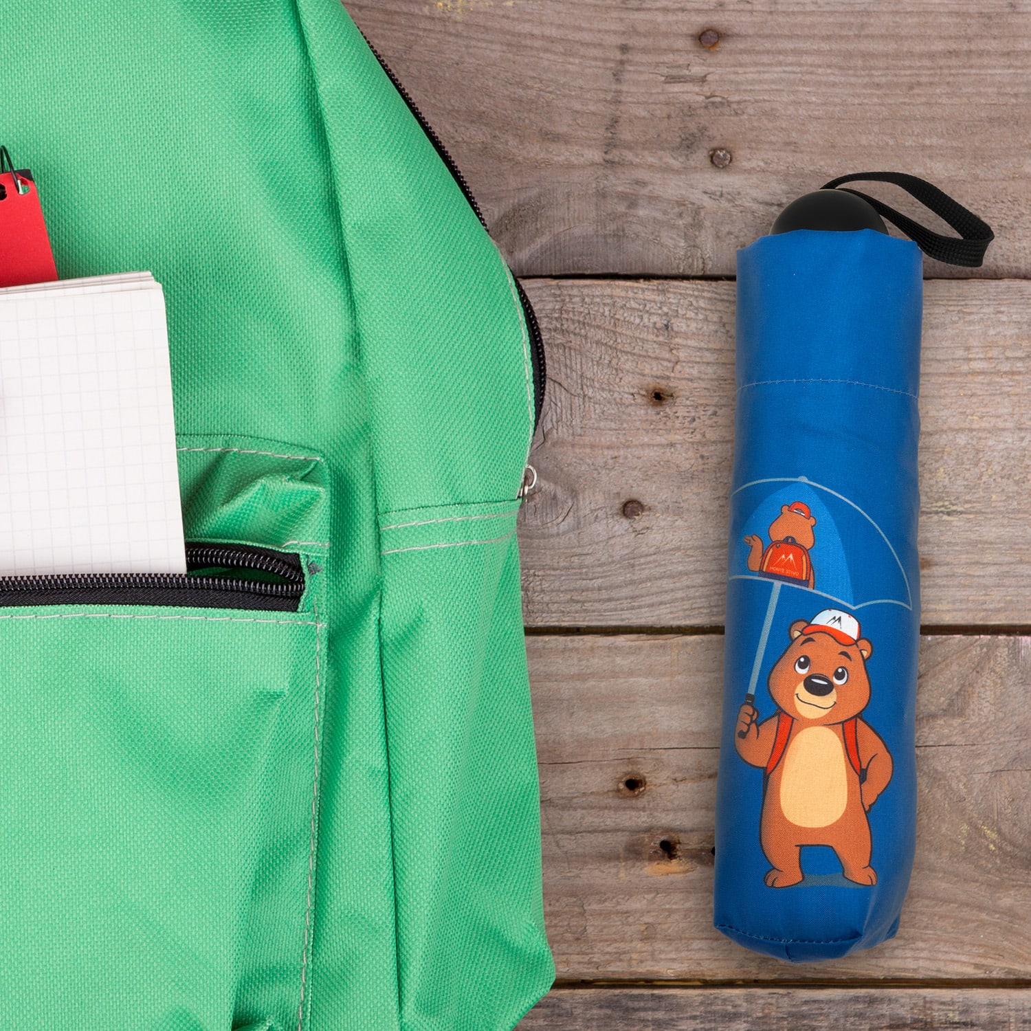 Monte Stivo Votna, detské dáždniky, 90 cm Ø, reflexné, skladacie – Obrázok 3