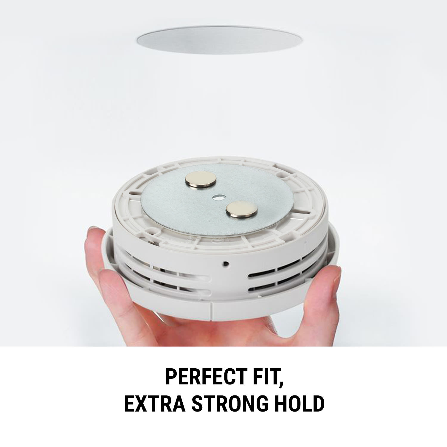 SHD by oneConcept Mount Mini, Magnetický držiak pre detektory dymu, od Ø 5 cm, samolepiaci