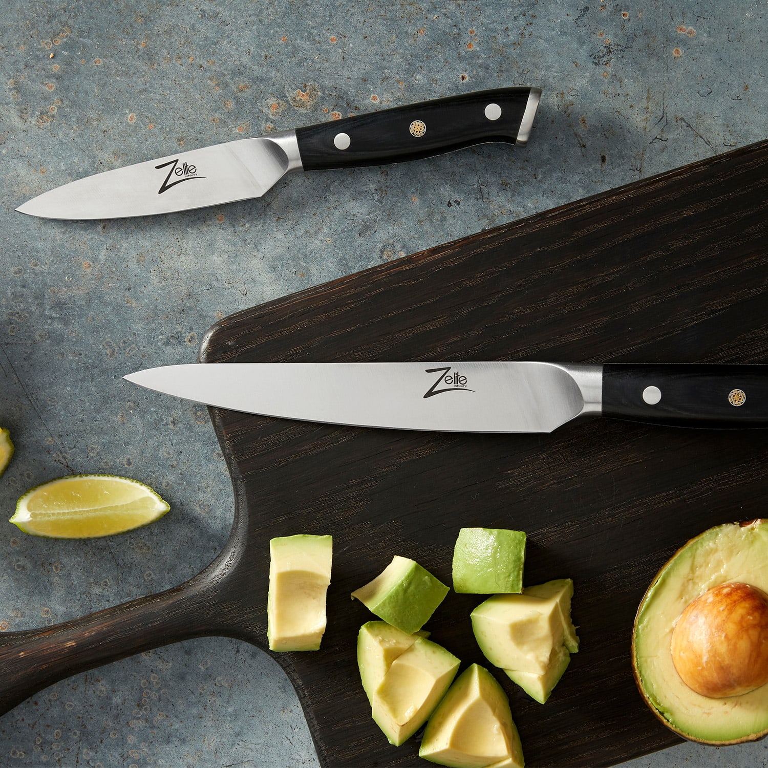 Zelite Infinity by Klarstein Alpha-Royal German 5", nôž na steaky, 56 HCR, nehrdzavejúca oceľ – Obrázok 3