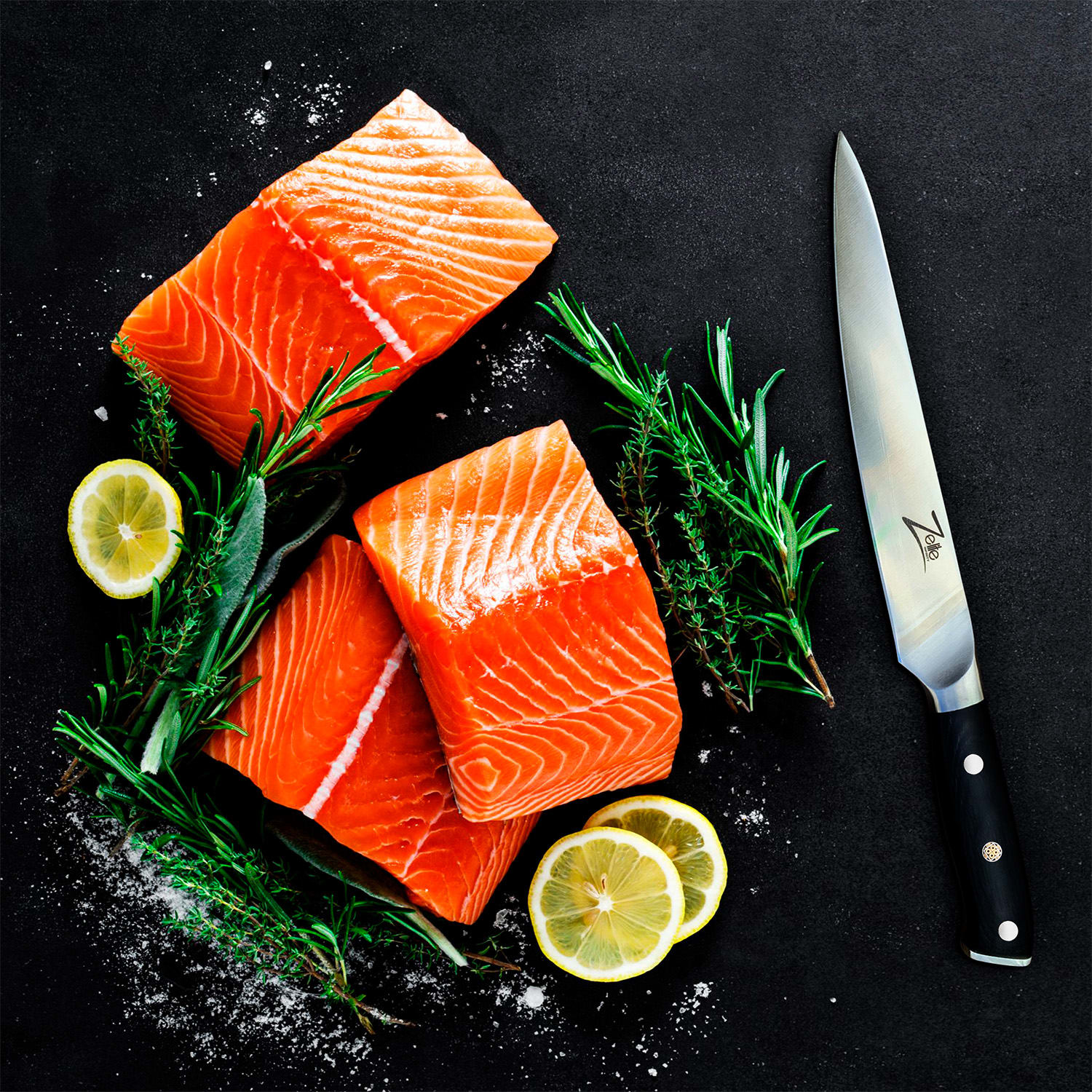 Zelite Infinity by Klarstein Alpha-Royal German 5", nôž na steaky, 56 HCR, nehrdzavejúca oceľ – Obrázok 3