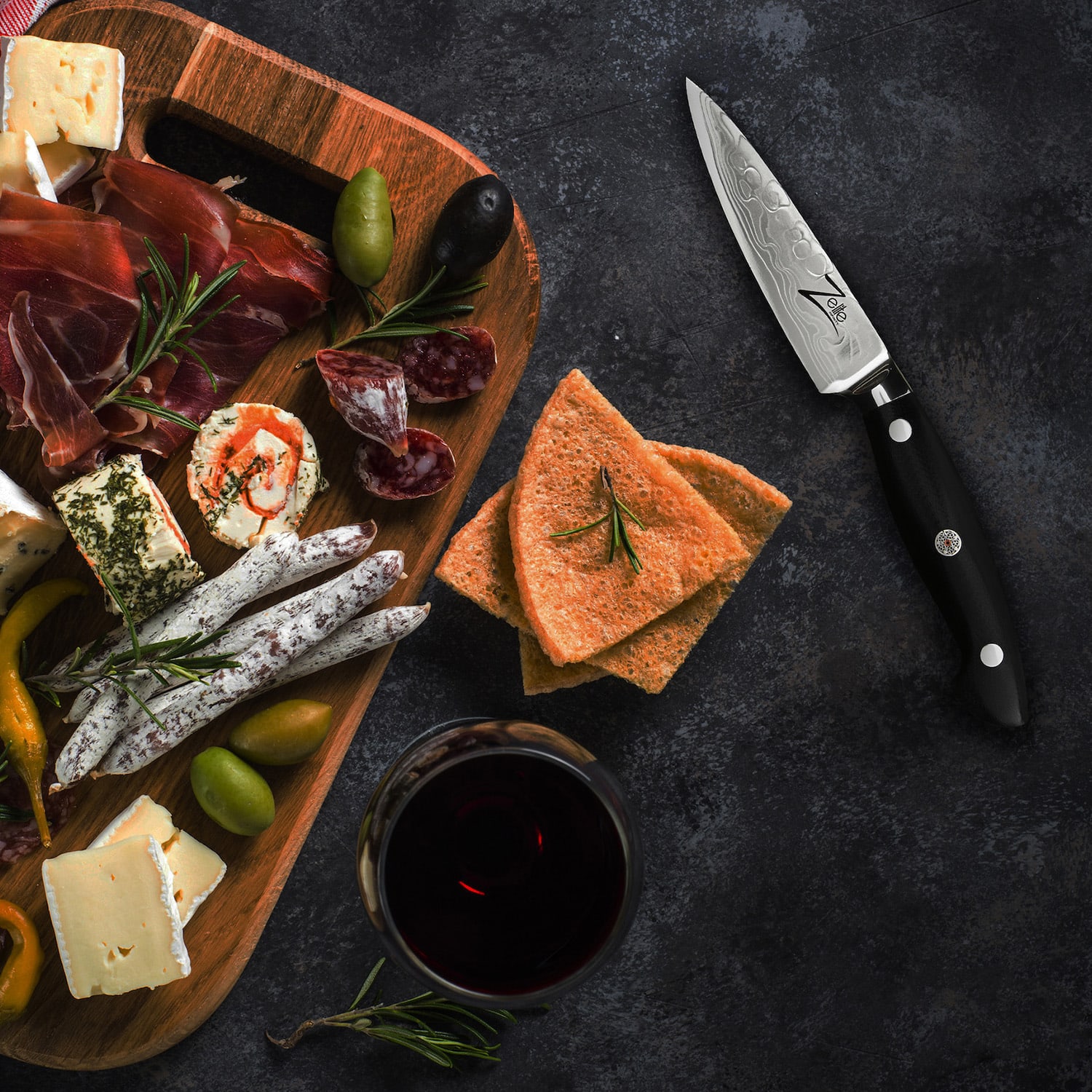 Zelite Infinity by Klarstein Executive-Plus, 4,25" nôž na lúpanie, 61 HRC, nehrdzavejúca oceľ – Obrázok 2