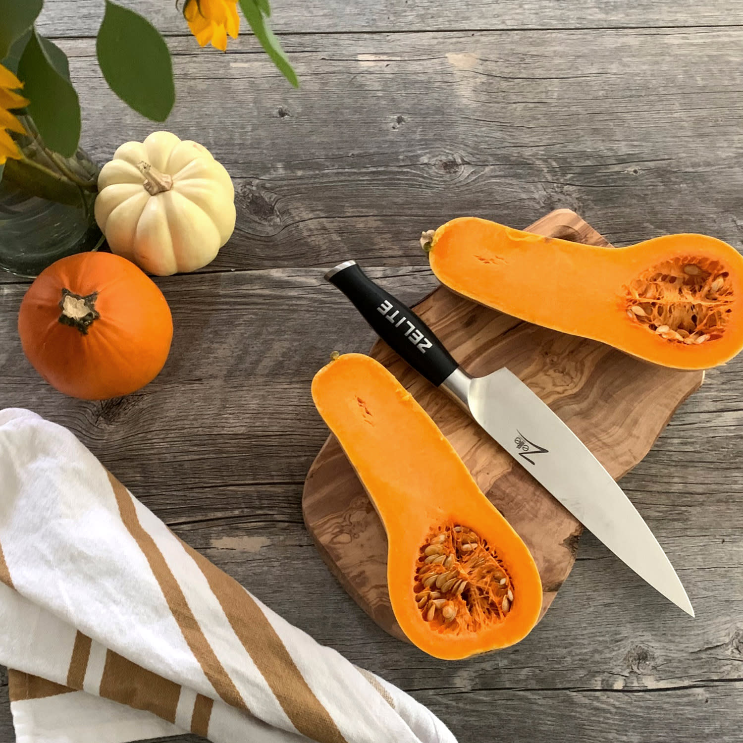 Zelite Infinity by Klarstein Comfort Pro, 8" nôž šéfkuchára, 56 HRC, nehrdzavejúca oceľ – Obrázok 3