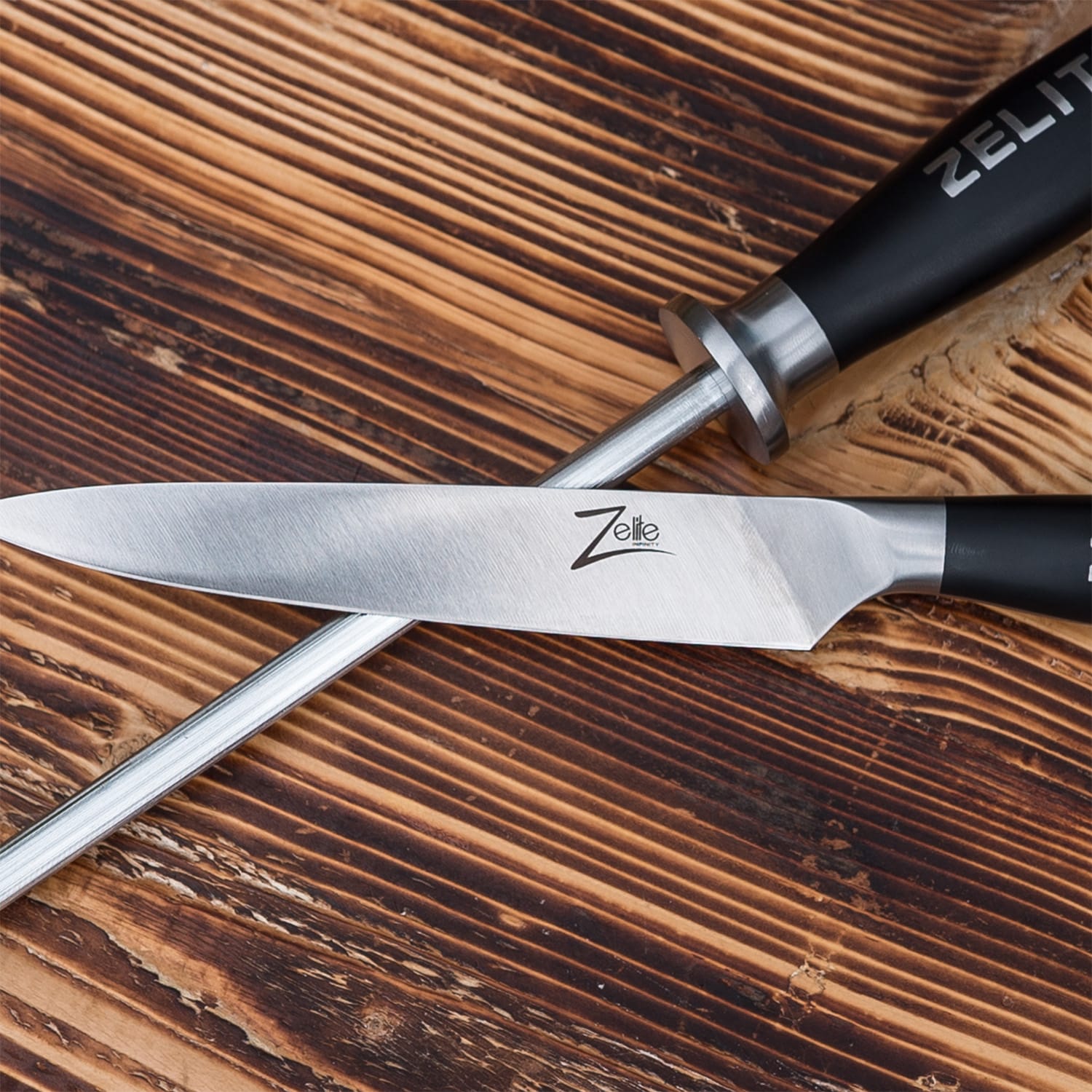 Zelite Infinity by Klarstein Comfort Pro, 10" ocieľka, 59 HRC, nehrdzavejúca oceľ, magnetická – Obrázok 4