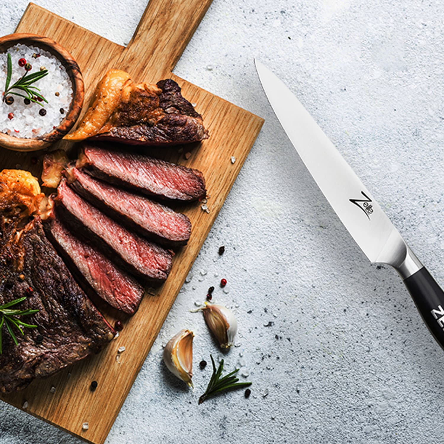 Zelite Infinity by Klarstein Comfort Pro, 6" univerzálny nôž, 56 HRC, nehrdzavejúca oceľ – Obrázok 2