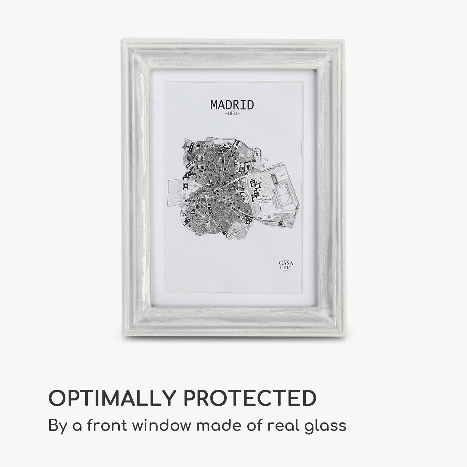 Casa Chic Lancaster, rám na obrázky, obdĺžnikový, fotky 17 x 12 cm, pasparta, drevo – Obrázok 3