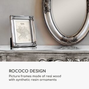 Casa Chic Regent, obrazový rám, obdĺžnikový, 17 × 12 cm fotky, pasparta, sklo, rokoko