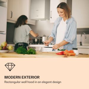 Klarstein Monumenta, digestor, 40 cm, nástenný, 559m³/h, LED, B, biely