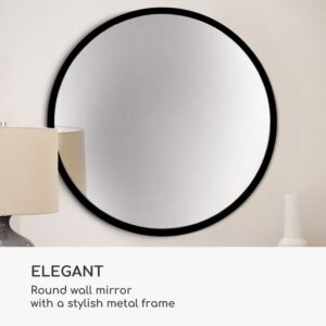 Casa Chic Fournier Nástenné zrkadlo s kovovým rámom okrúhle 58.8 x 58.8 cm