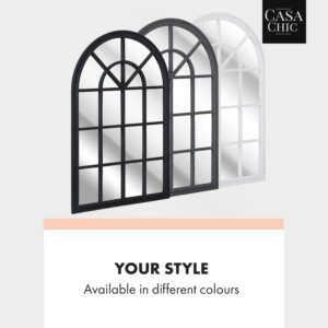 Casa Chic Savile, francúzske zrkadlo vo vzhľade okna, drevený rám, 120 x 80 cm