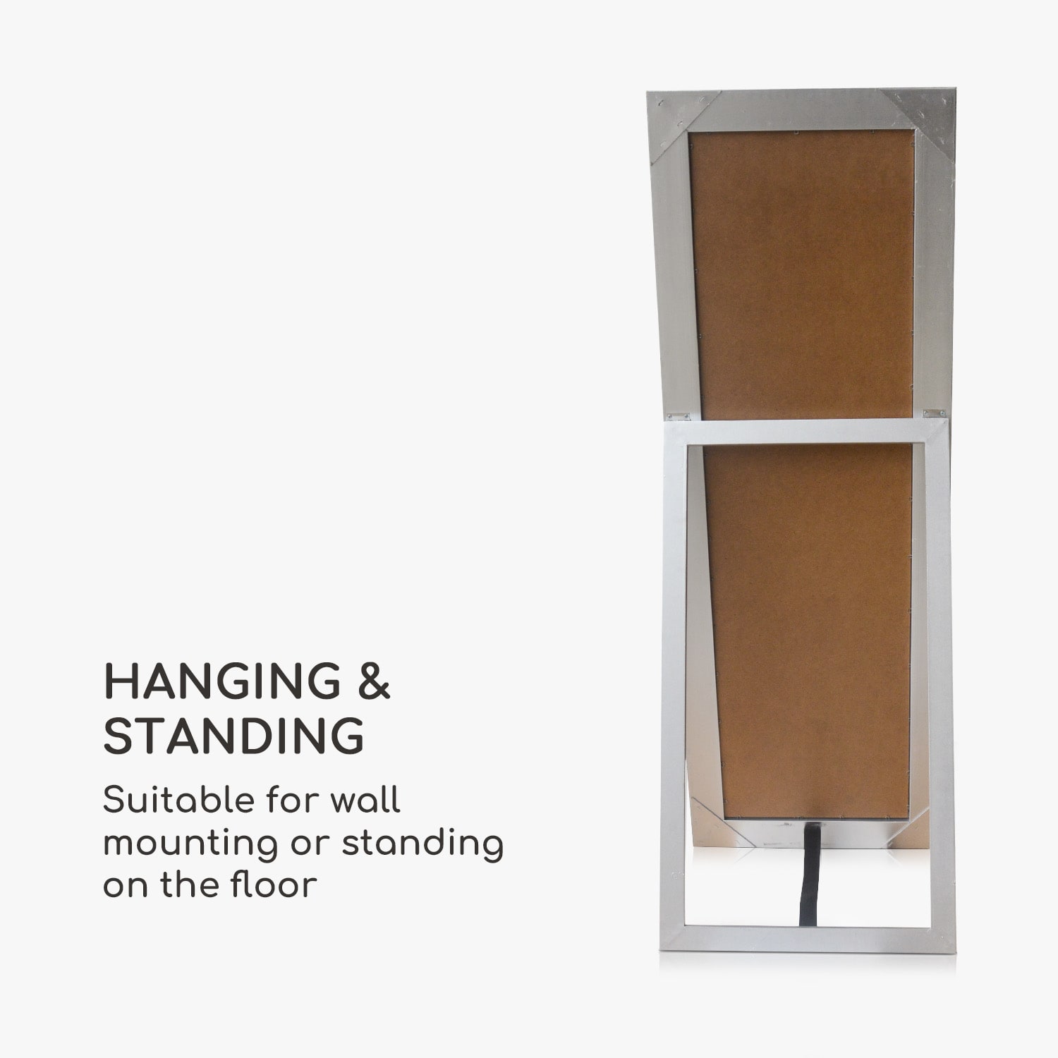 Casa Chic Norwich Zrkadlo Obdĺžnikový drevený rám 130 x 45 cm Mozaikový dizajn – Obrázok 5