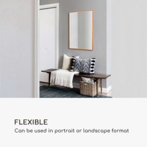 Casa Chic Croxley Nástenné zrkadlo v kovovom ráme obdĺžnikové 90 x 60 cm