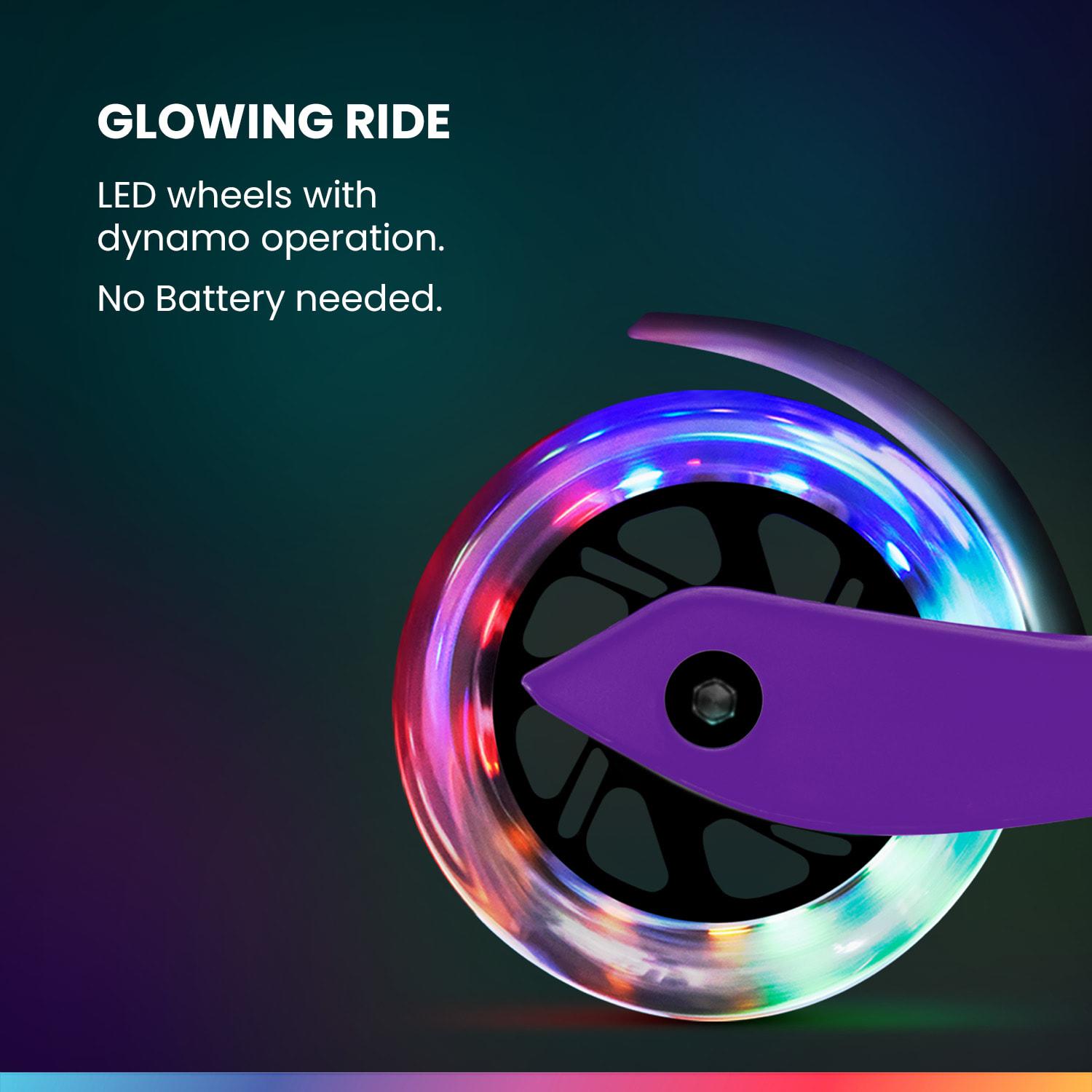 Fun pro ONE detská kolobežka 3-6 rokov LED kolieska skladacia do 50 kg nastaviteľná výška – Obrázok 2