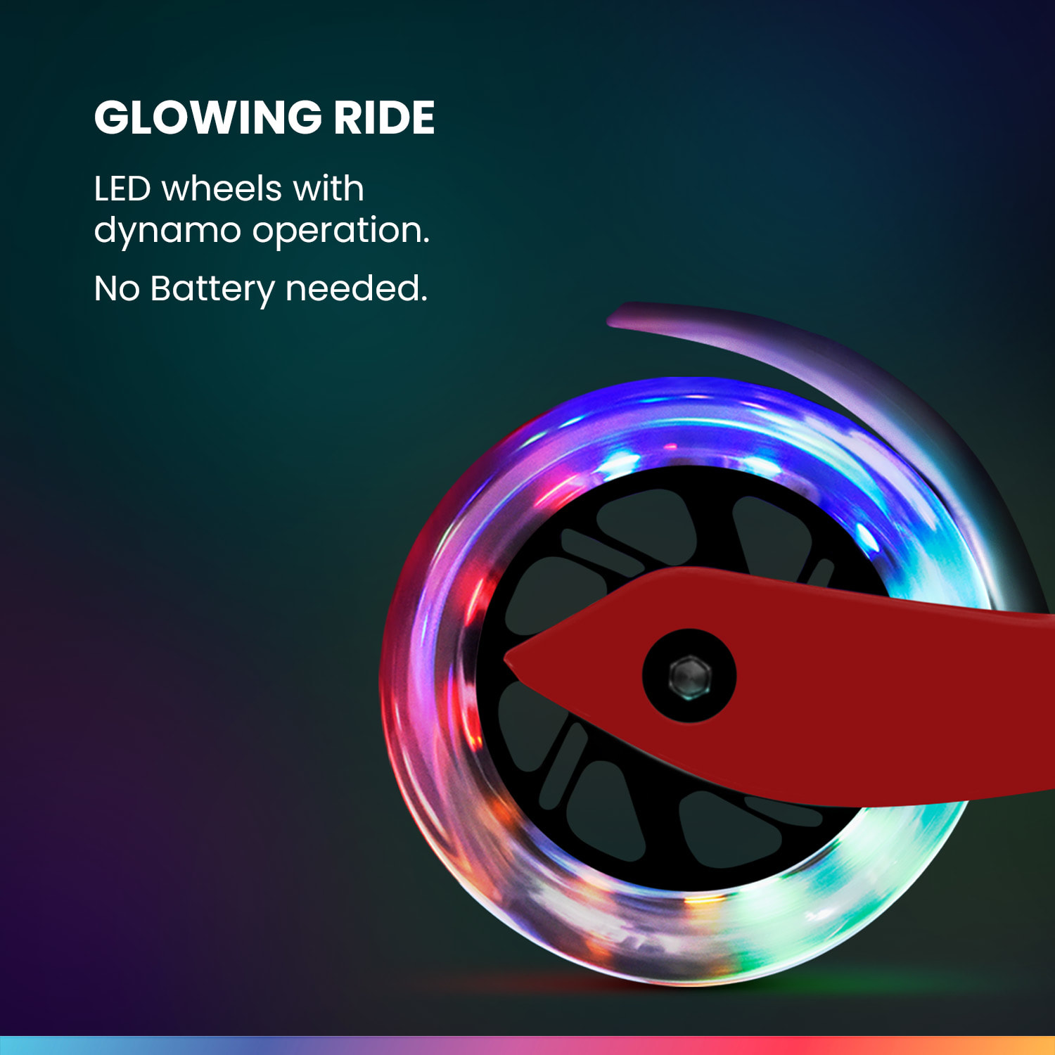 Fun pro ONE Deluxe detská kolobežka 3-6 rokov LED kolieska skladacia do 50 kg nastaviteľná výška – Obrázok 2