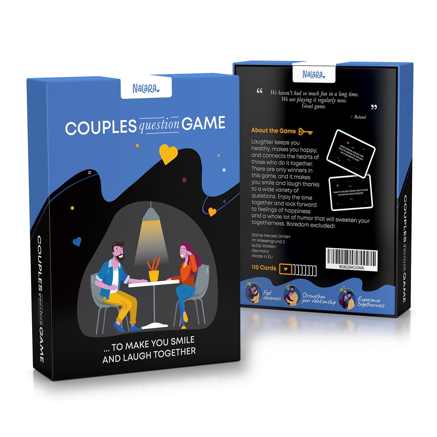 Spielehelden Couples Question Game ...aby ste sa spolu zabávali a smiali Kartová hra v anglickom jazyku – Obrázok 5