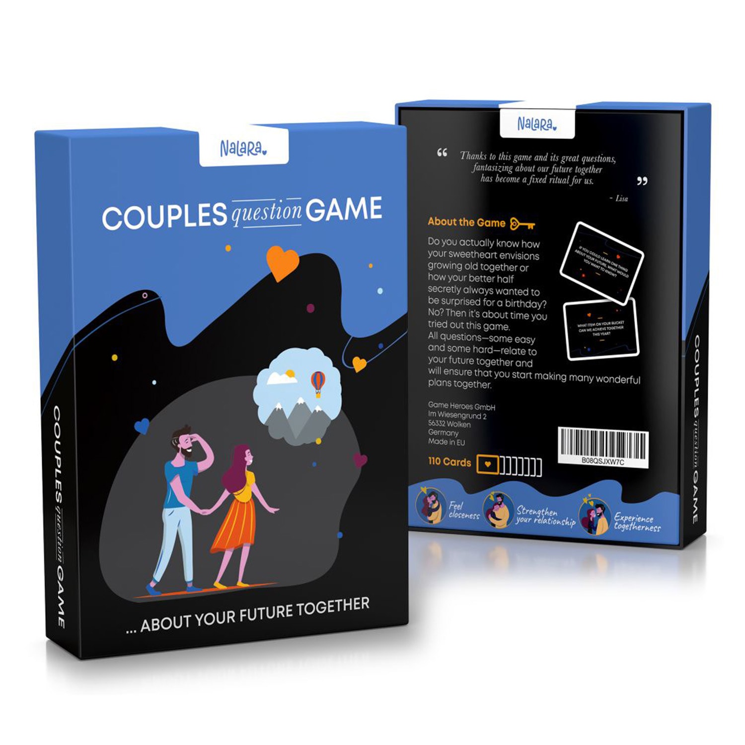 Spielehelden Couples Question Game ...o spoločnej budúcnosti 100 vzrušujúcich otázok v anglickom jazyku – Obrázok 5