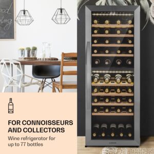 Klarstein Vinamour 77 Duo, vinotéka, 191 l, 5-20°C, 2 zóny