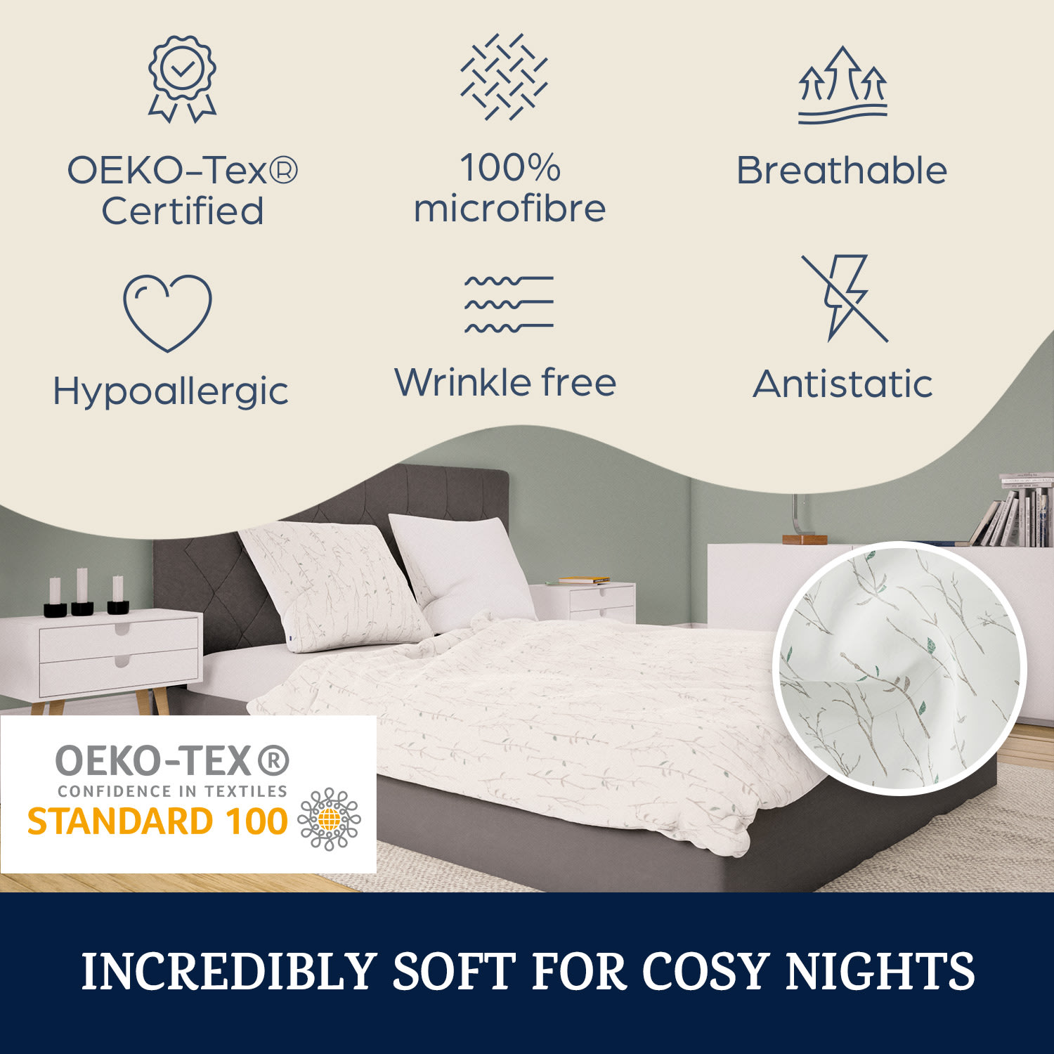 Sleepwise Soft Wonder Edition, posteľná bielizeň, 200x200 cm, mikrovlákno