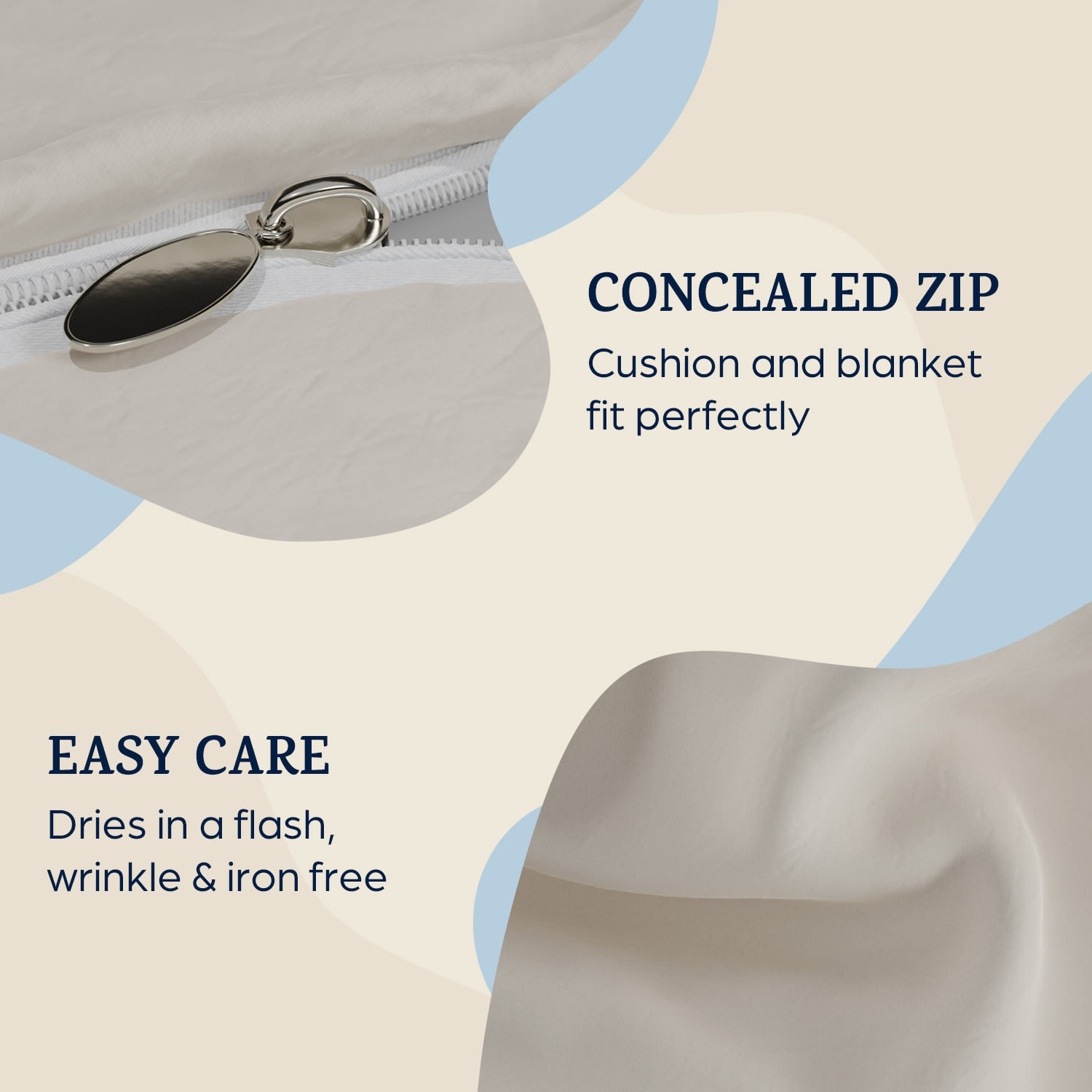 Sleepwise Soft Wonder Edition, posteľná bielizeň, 200x200 cm, mikrovlákno – Obrázok 2