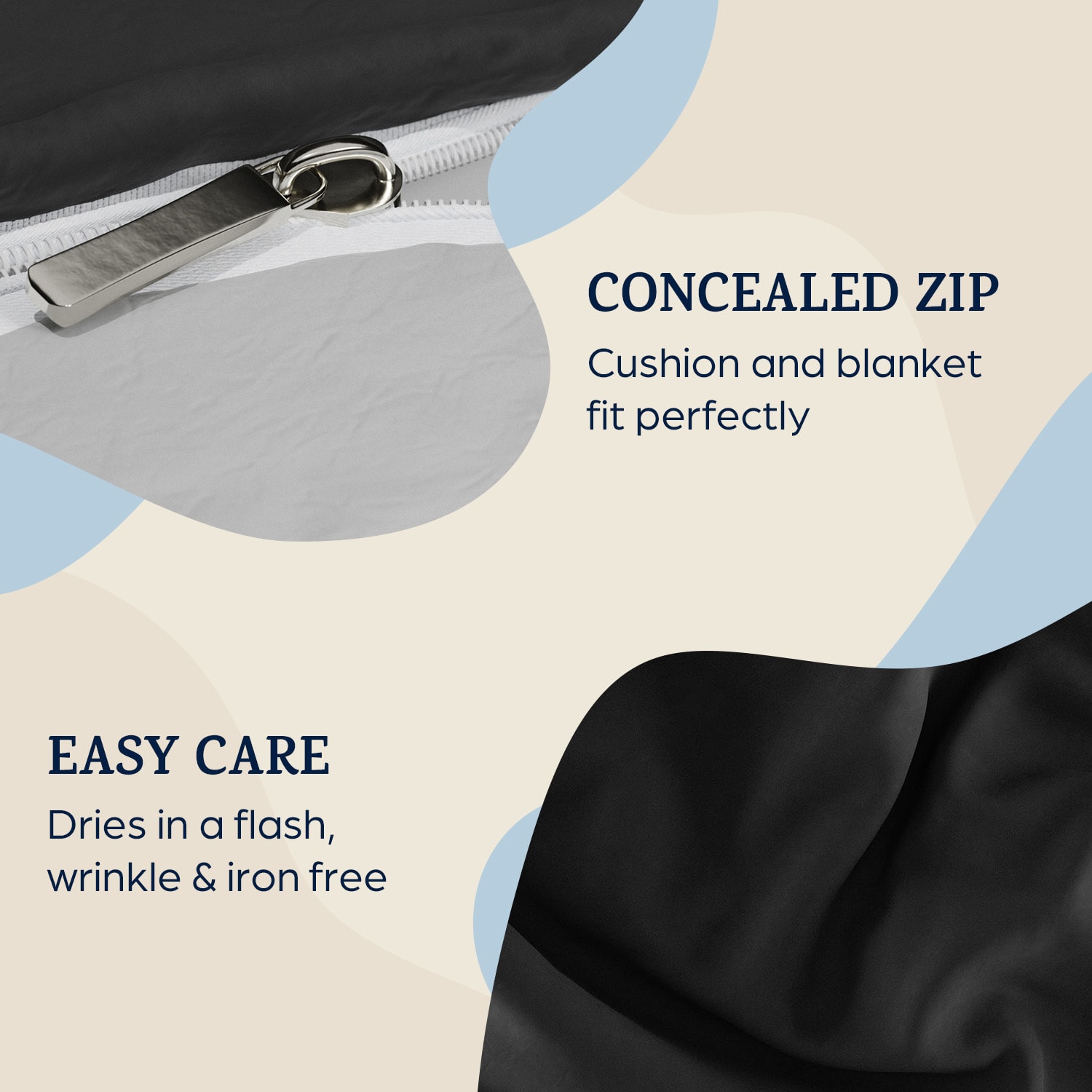 Sleepwise Soft Wonder Edition, posteľná bielizeň, 200x200 cm, mikrovlákno – Obrázok 2