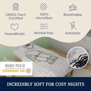 sleepwise, Soft Wonder Kids-Edition, posteľná bielizeň, 100 x 135 cm, 40 x 60 cm, priedušná, mikrovlákno