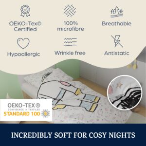 sleepwise, Soft Wonder Kids-Edition, posteľná bielizeň, 135 x 200 cm, 80 x 80 cm, priedušná, mikrovlákno