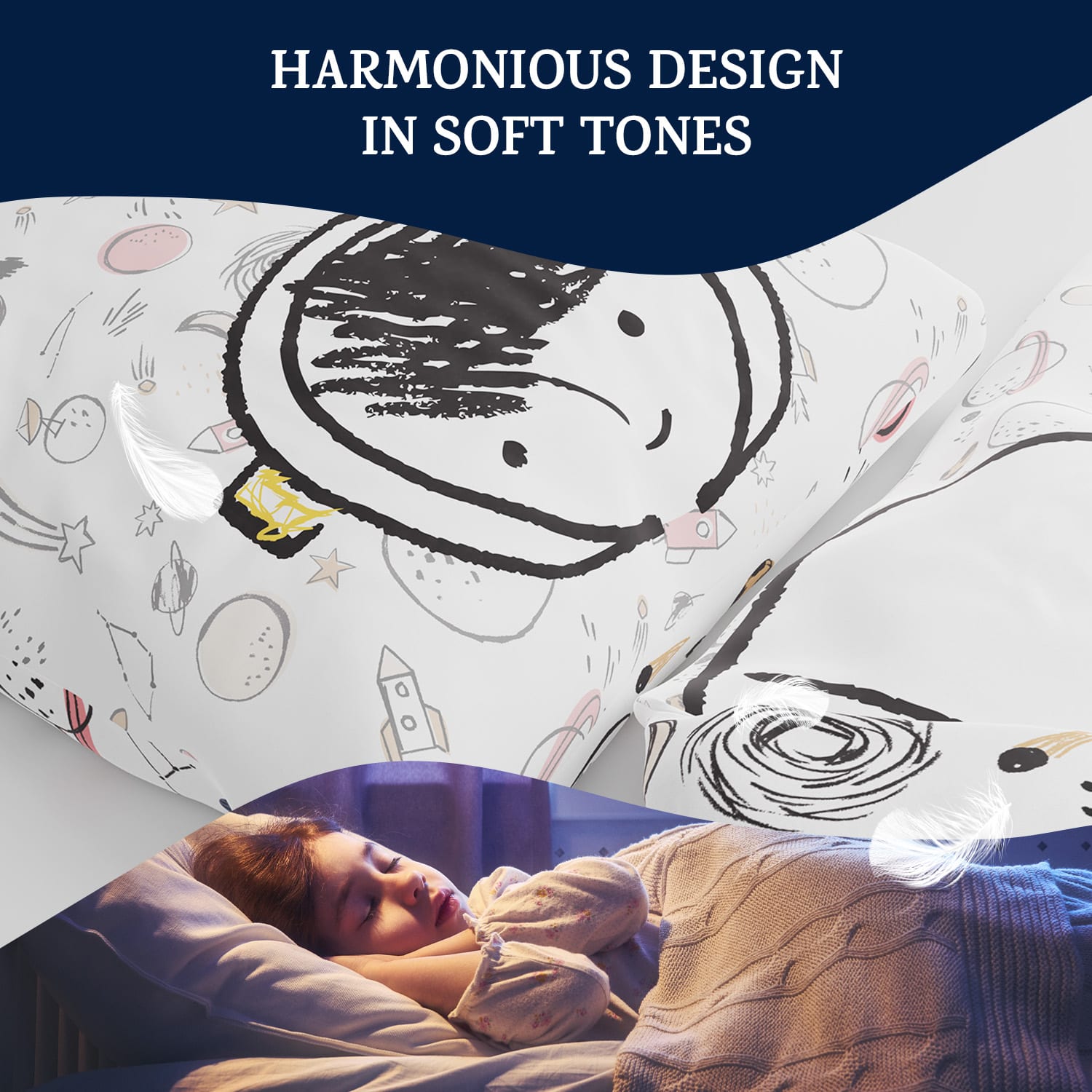 Sleepwise Soft Wonder Kids-Edition, posteľná bielizeň, 140 x 200 cm, 65 x 65 cm, priedušná, mikrovlákno – Obrázok 3