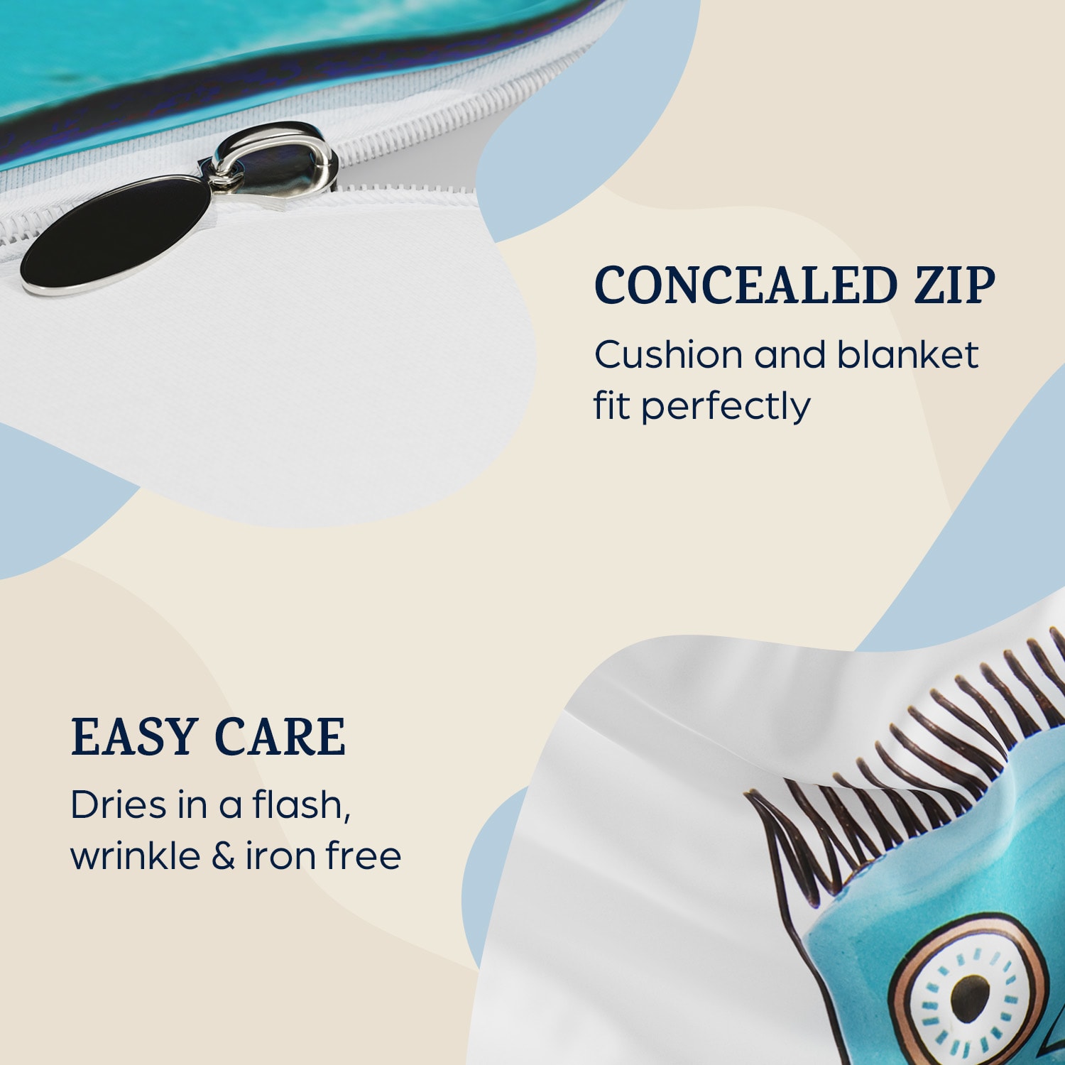 sleepwise, Soft Wonder Kids-Edition, posteľná bielizeň, 135 x 200 cm, 50 x 75 cm, priedušná, mikrovlákno – Obrázok 2