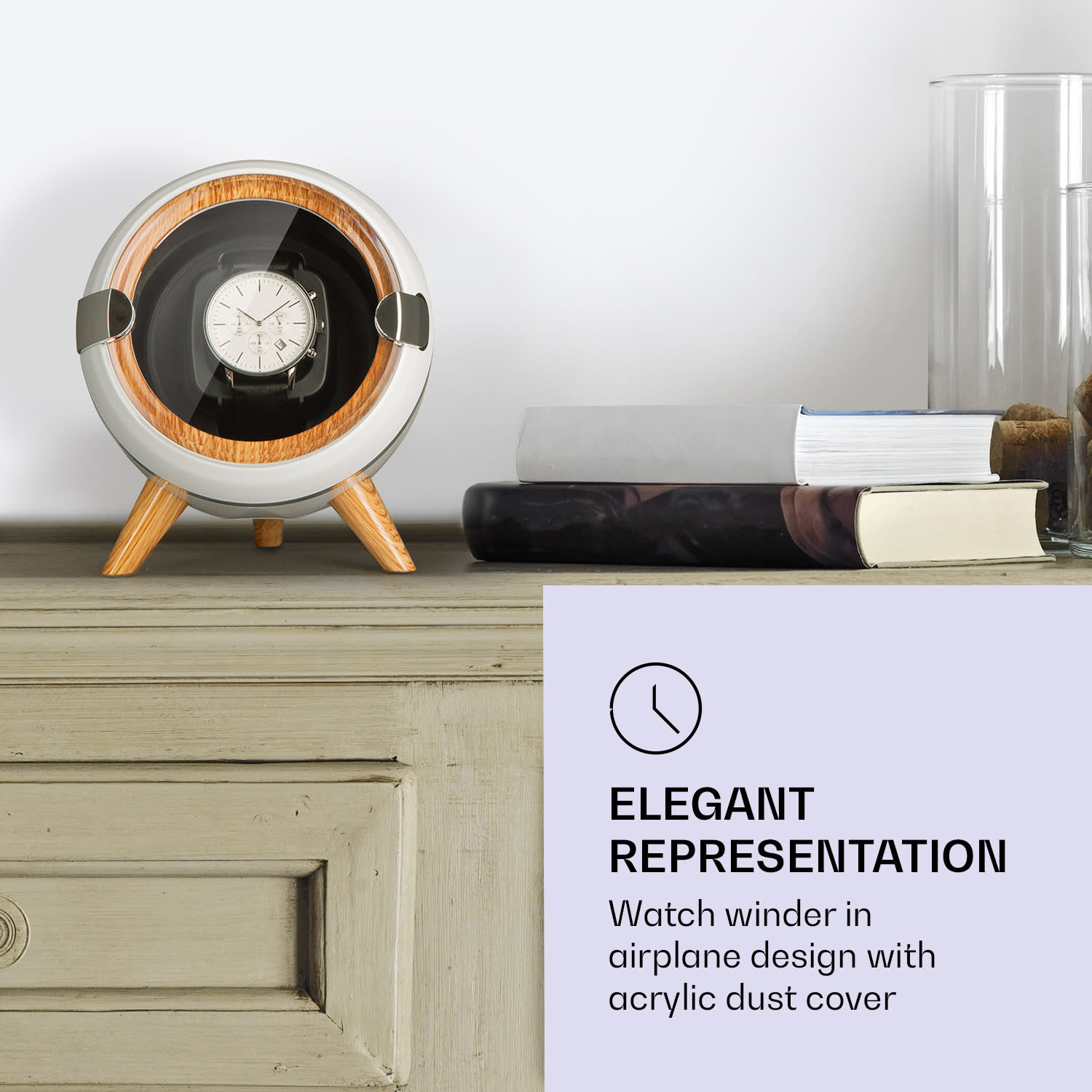 Klarstein Sindelfingen, naťahovač na hodinky, chod vľavo-vpravo, 1 hodinky