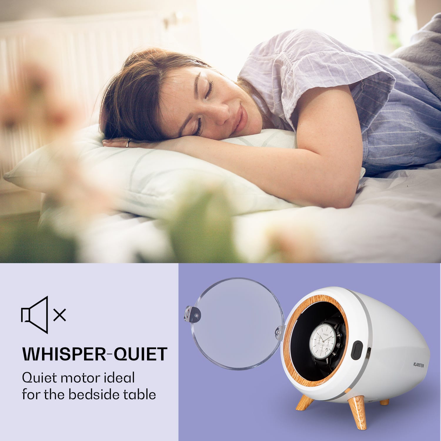 Klarstein Sindelfingen, naťahovač na hodinky, chod vľavo-vpravo, 1 hodinky – Obrázok 4