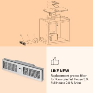 Klarstein Full-House, Chef-Fusion, Brisa, hliníkový tukový filter, náhradný filter, príslušenstvo