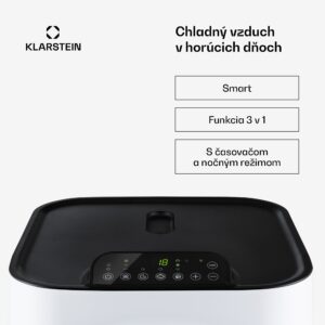 Klarstein Kraftwerk Eco Smart 11, mobilná klimatizácia 3 v 1, 11 500 BTU, diaľkové ovládanie, ovládanie pomocou aplikácie