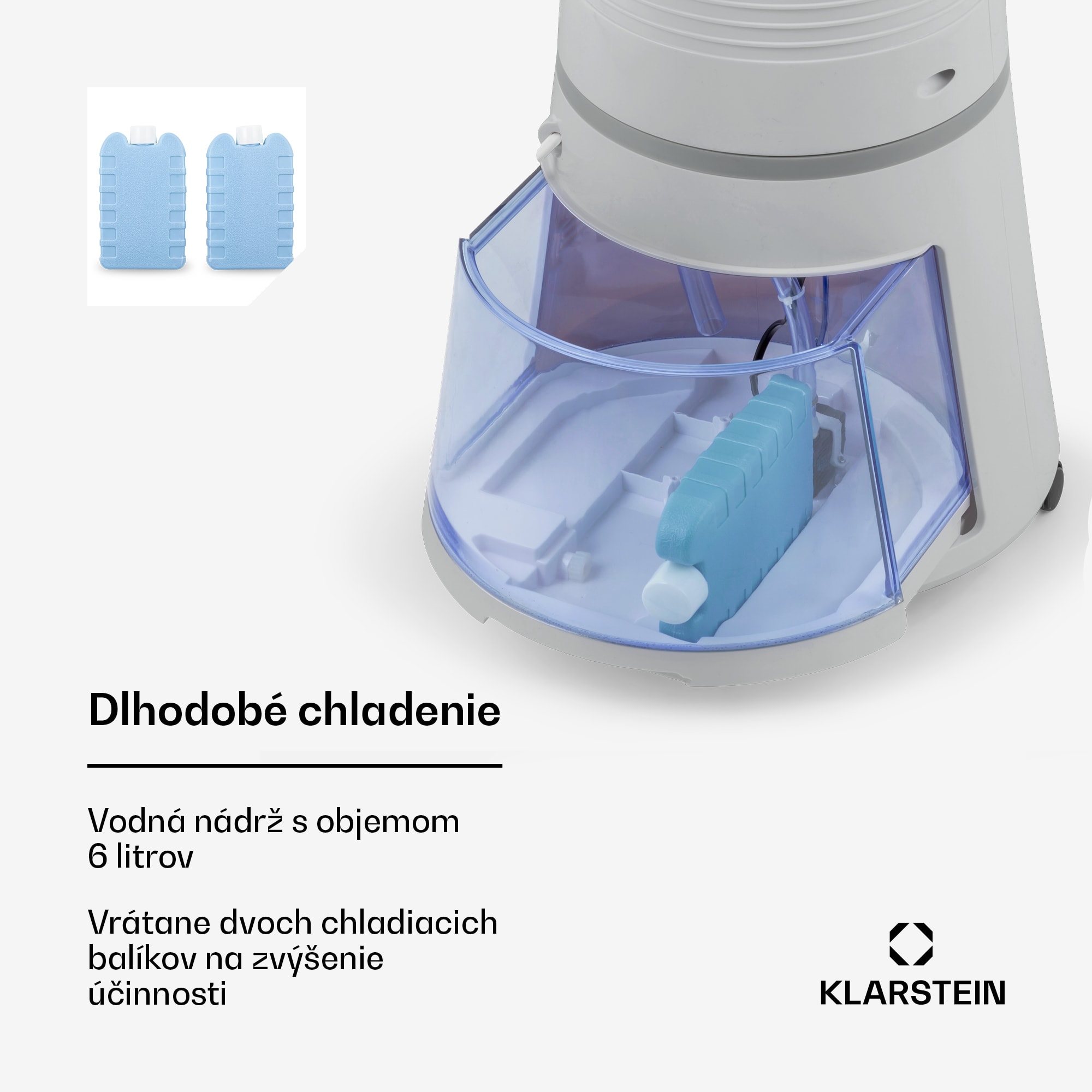 Klarstein Skyscraper Ice Smart, 4-v-1 ochladzovač vzduchu, ventilátor, 210m³/h, WiFi, diaľkové ovládanie – Obrázok 2