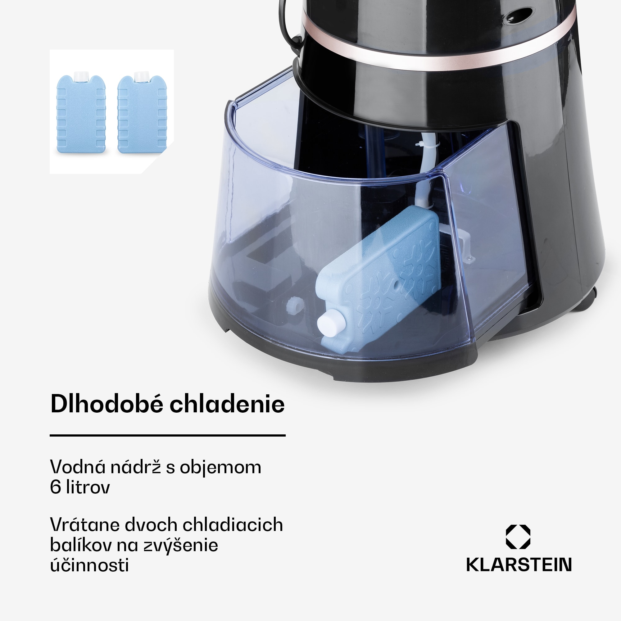 Klarstein Skyscraper Ice Smart, 4-v-1 ochladzovač vzduchu, ventilátor, 210m³/h, WiFi, diaľkové ovládanie – Obrázok 2